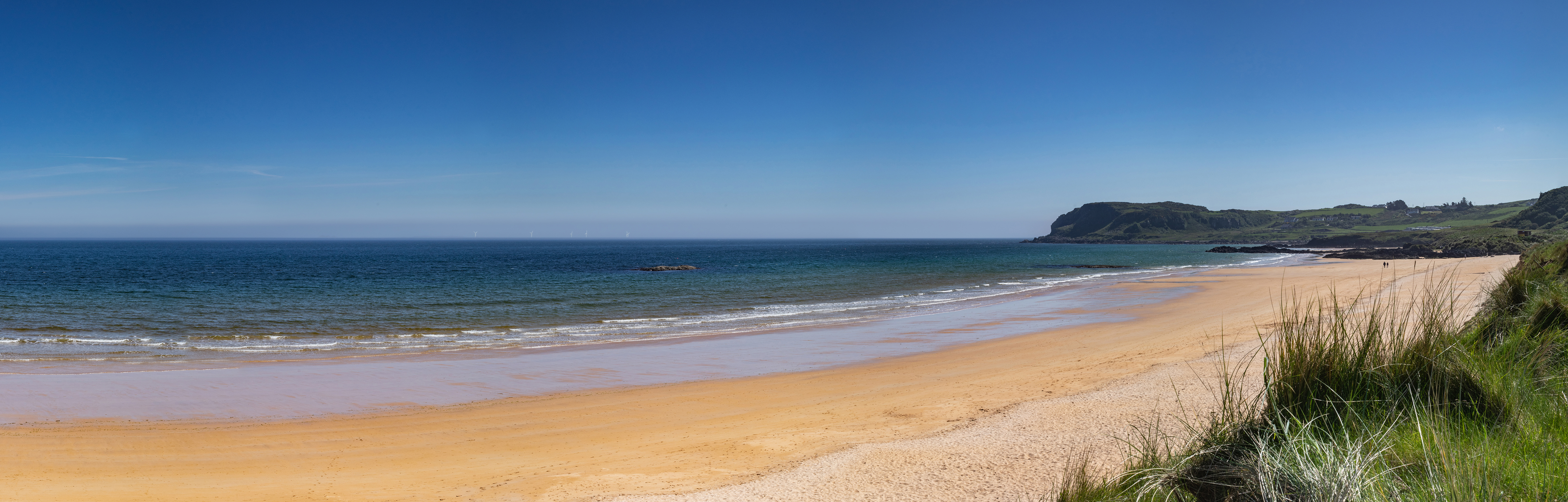 View of Malin Sea Offshore Windfarm from Culdaff Beach
